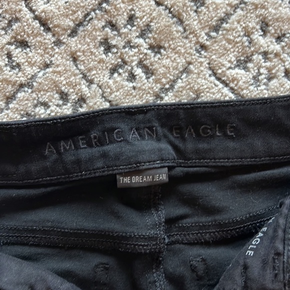 American Eagle Black Hi-Rise Jegging The Dream Jean Size 00 Short - Picture 6 of 9